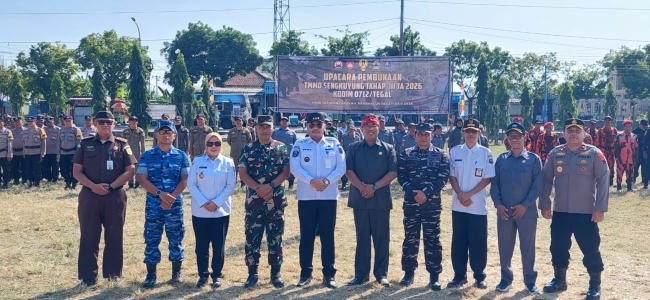 Buka TMMD Sengkuyung Tahap III 2026, Wali Kota Tegal Ajak Masyarakat Perkuat Gotong Royong Bangun Negeri 