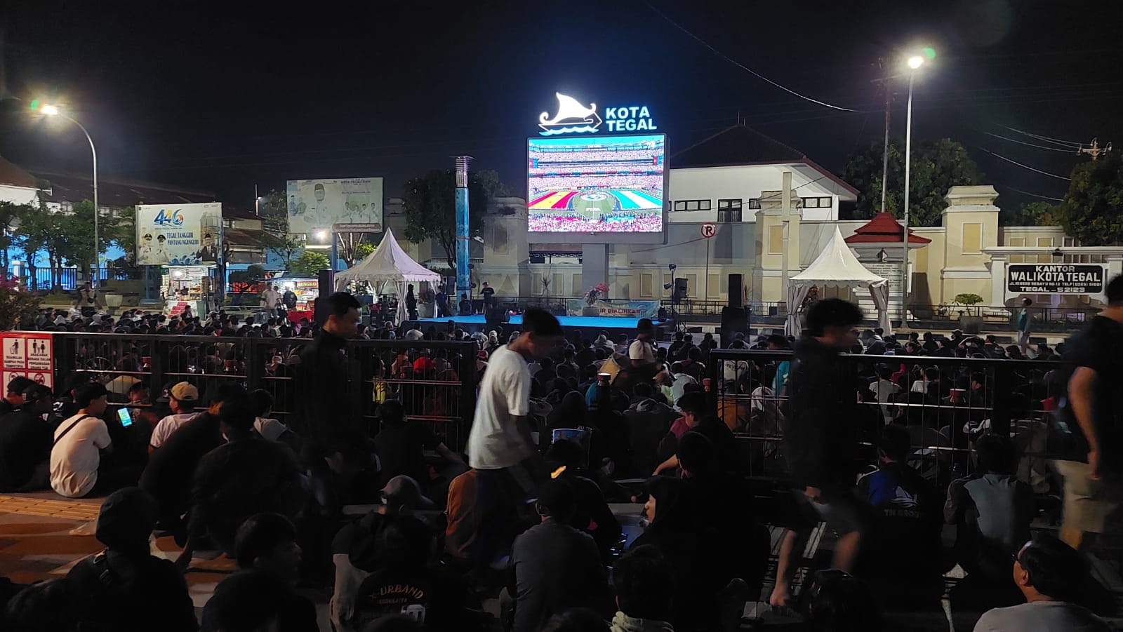 Nobar Final Piala Dunia 2026 di Balai Kota Tegal, Wali Kota Ajak Masyarakat Rayakan Semangat Kebersamaan